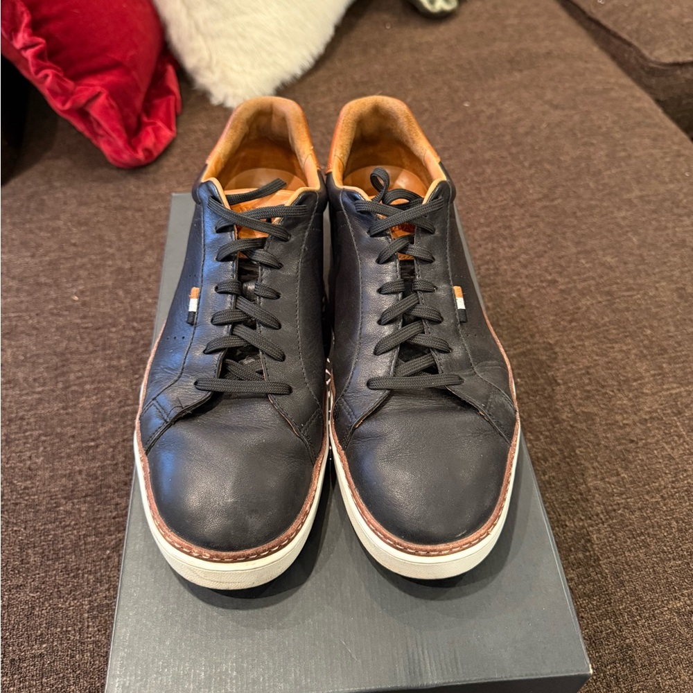 Allen Edmonds Alpha leather lace-up sneakers - Picture 2 of 6